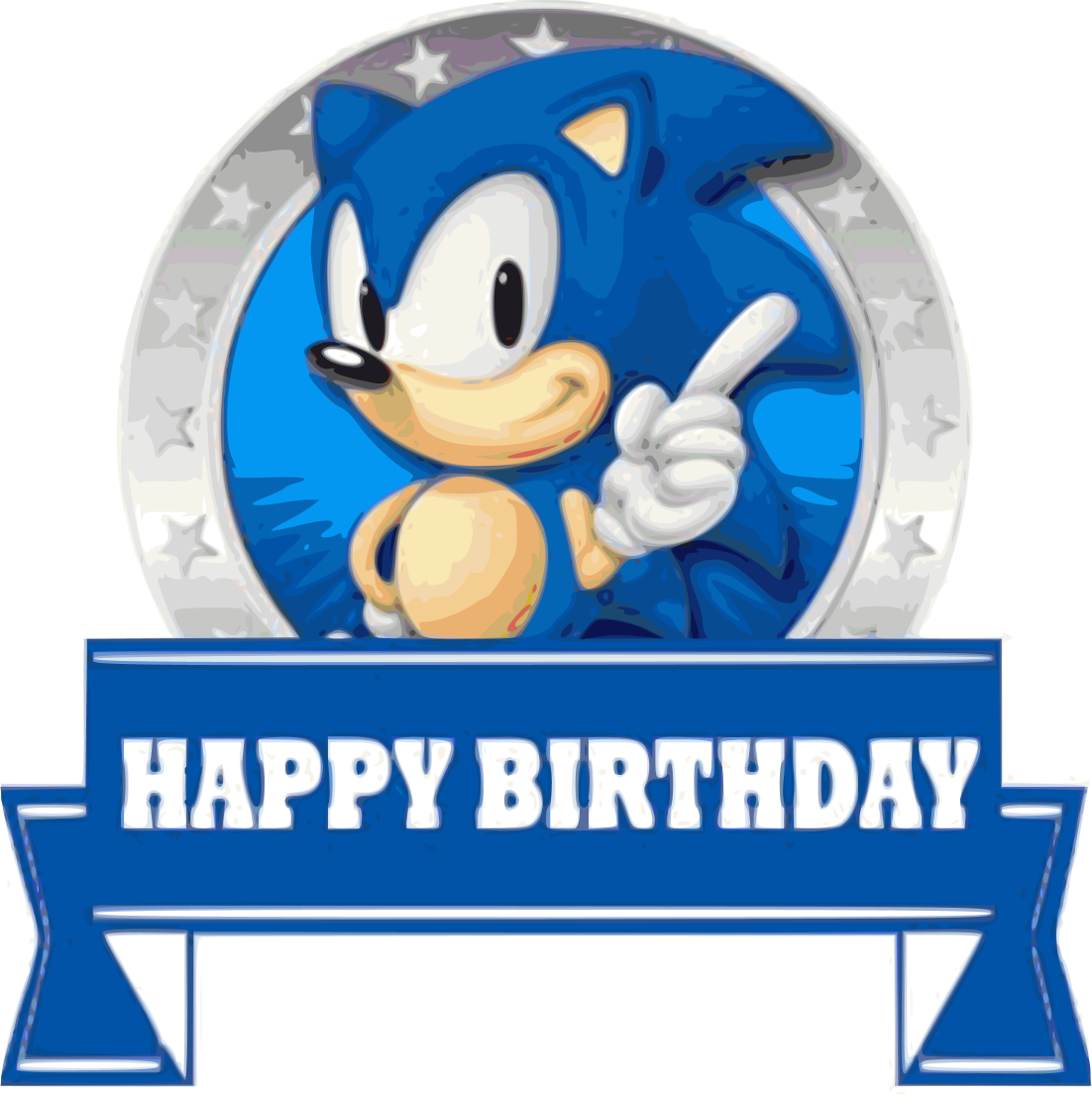 Sonic Birthday Svg – MasterBundles