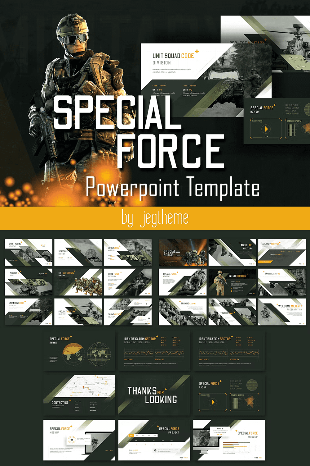 Special Force - Powerpoint Template - Pinterest.