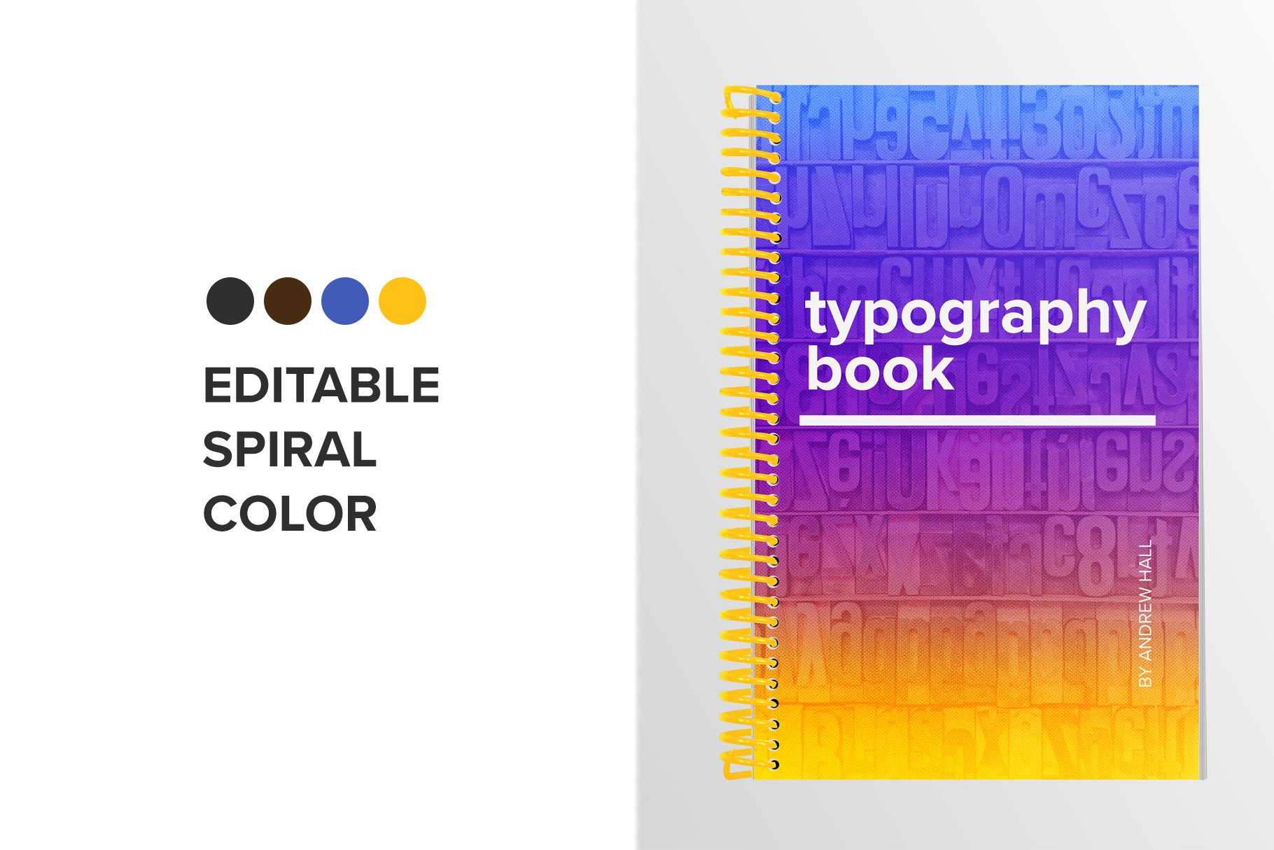 Colorful notebook with possibility to choose your colors mix.