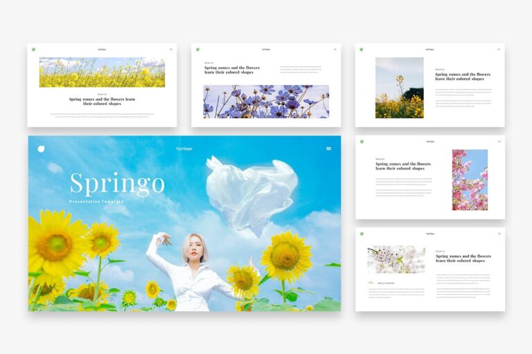 Springo - Flowers Powerpoint Template – MasterBundles