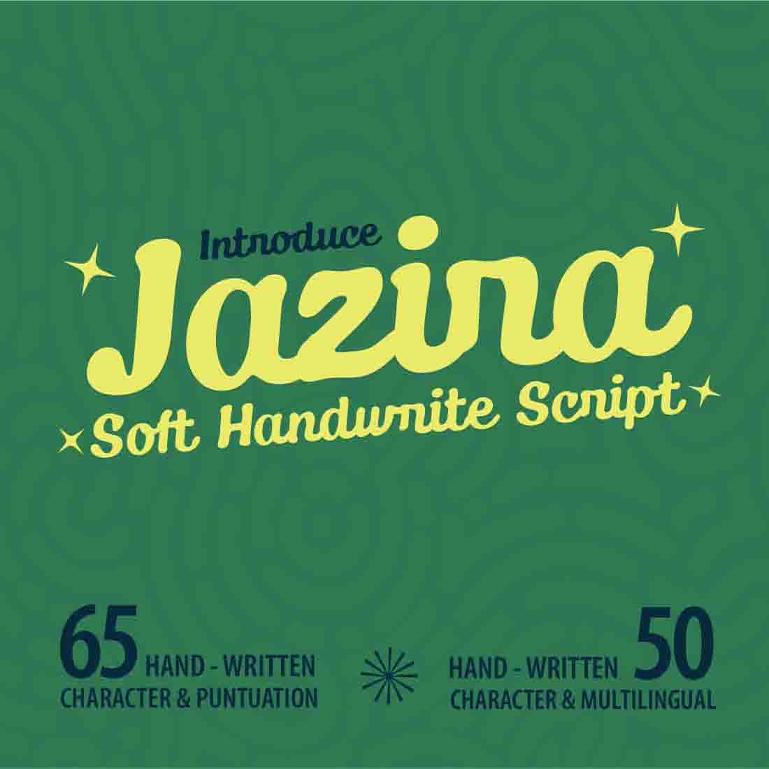 Colorful cover Jazira - Handwrite Script Typeface.