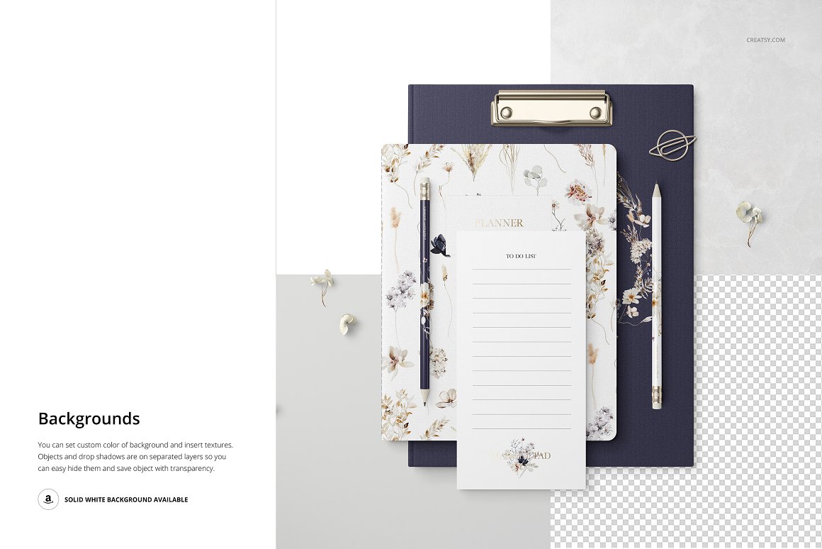 A pack of images of stationery with an adorable design.