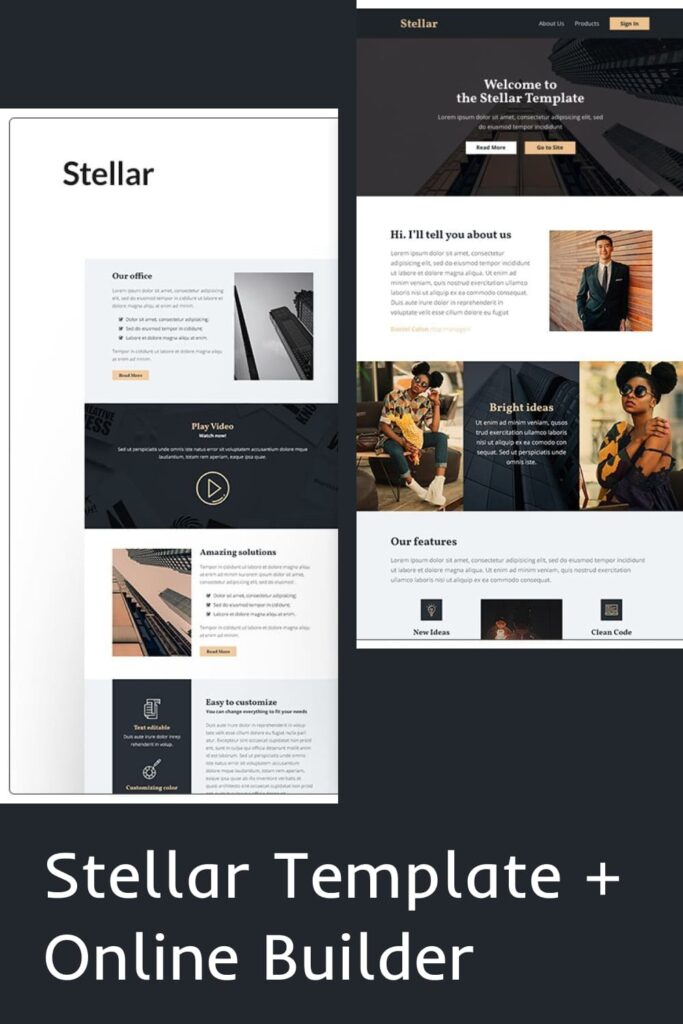 Stellar Template + Online Builder – MasterBundles