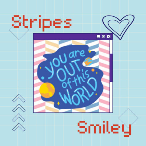 10 Stripes/Plaid & Smiley Digital Paper.
