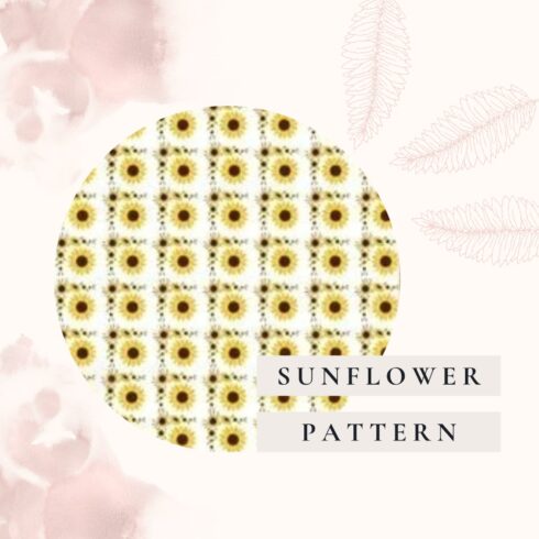 Sunflower Pattern, Sunflower Background.