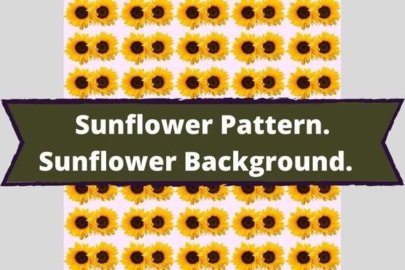 Collection of images of amazing pattern with sunflowers.