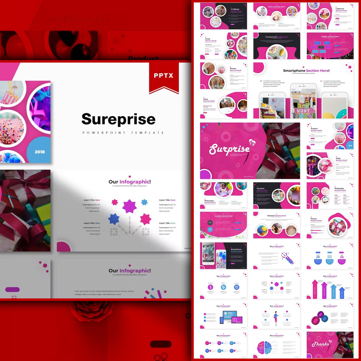Surprise | Powerpoint Template Cover.
