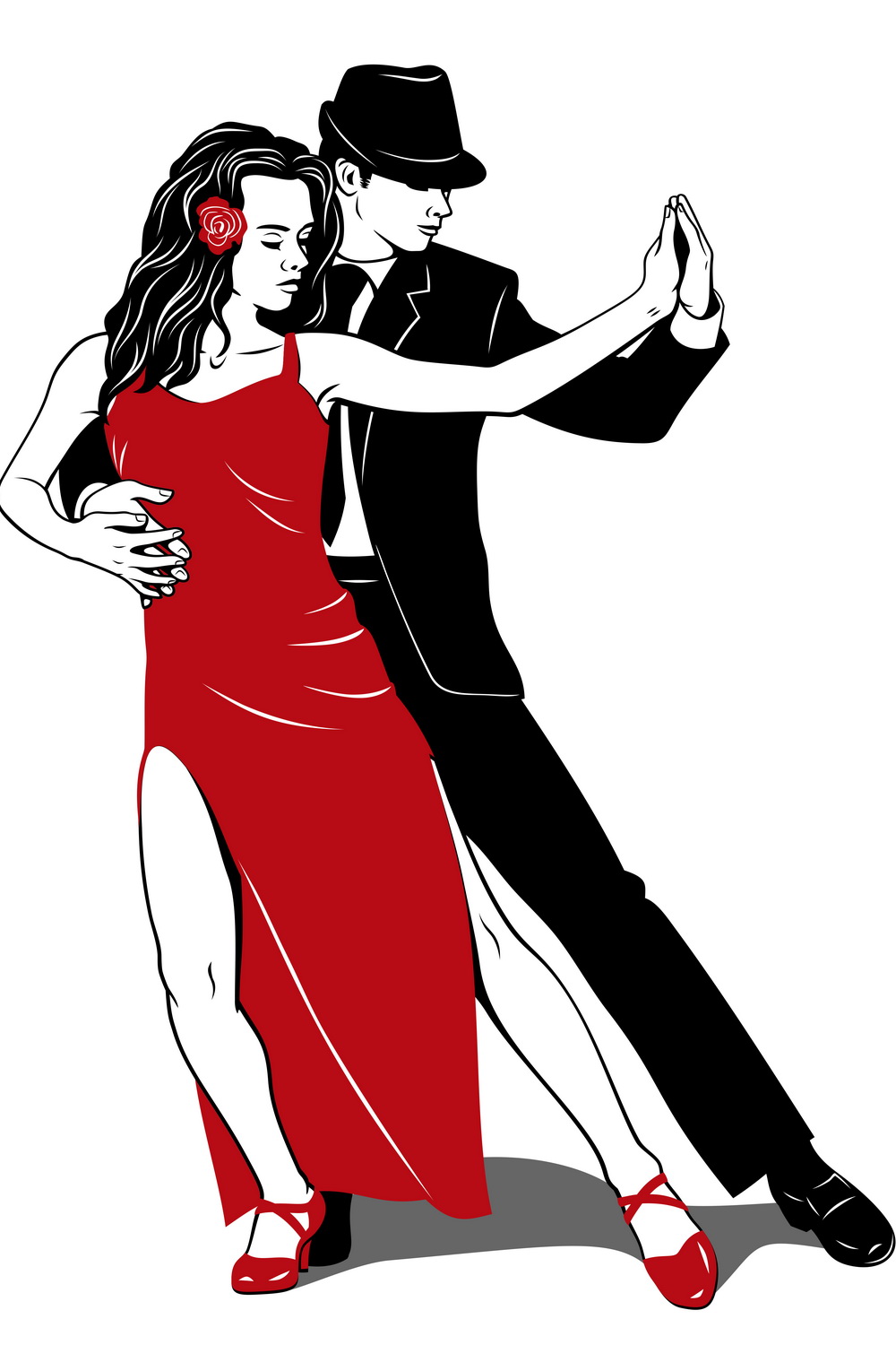 Couples Dancing Tango Designs pinterest image.