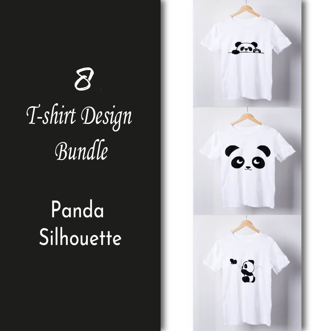 Panda T-shirt Design Graphics cover image.