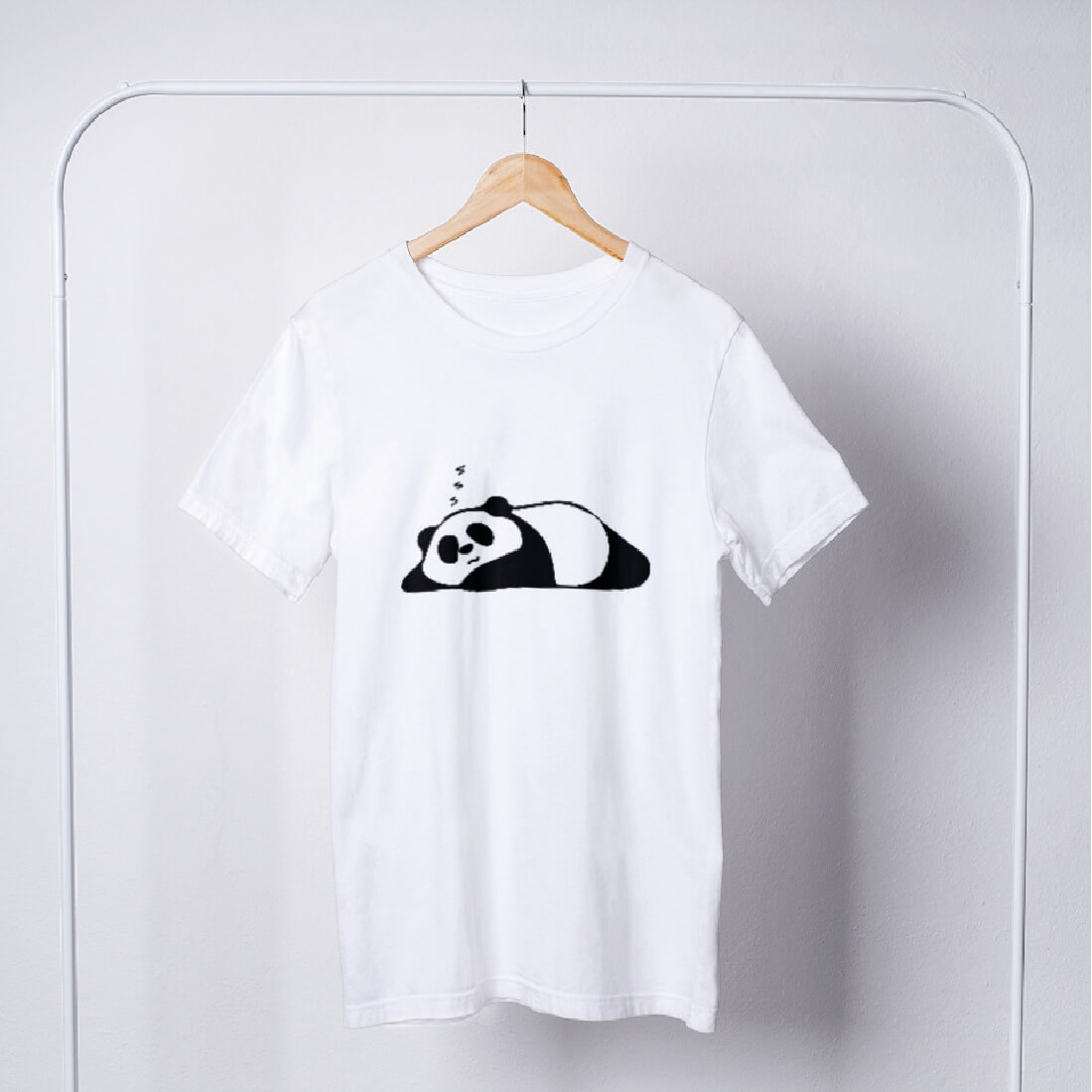 Resting Panda T-shirt Design Graphics preview image.
