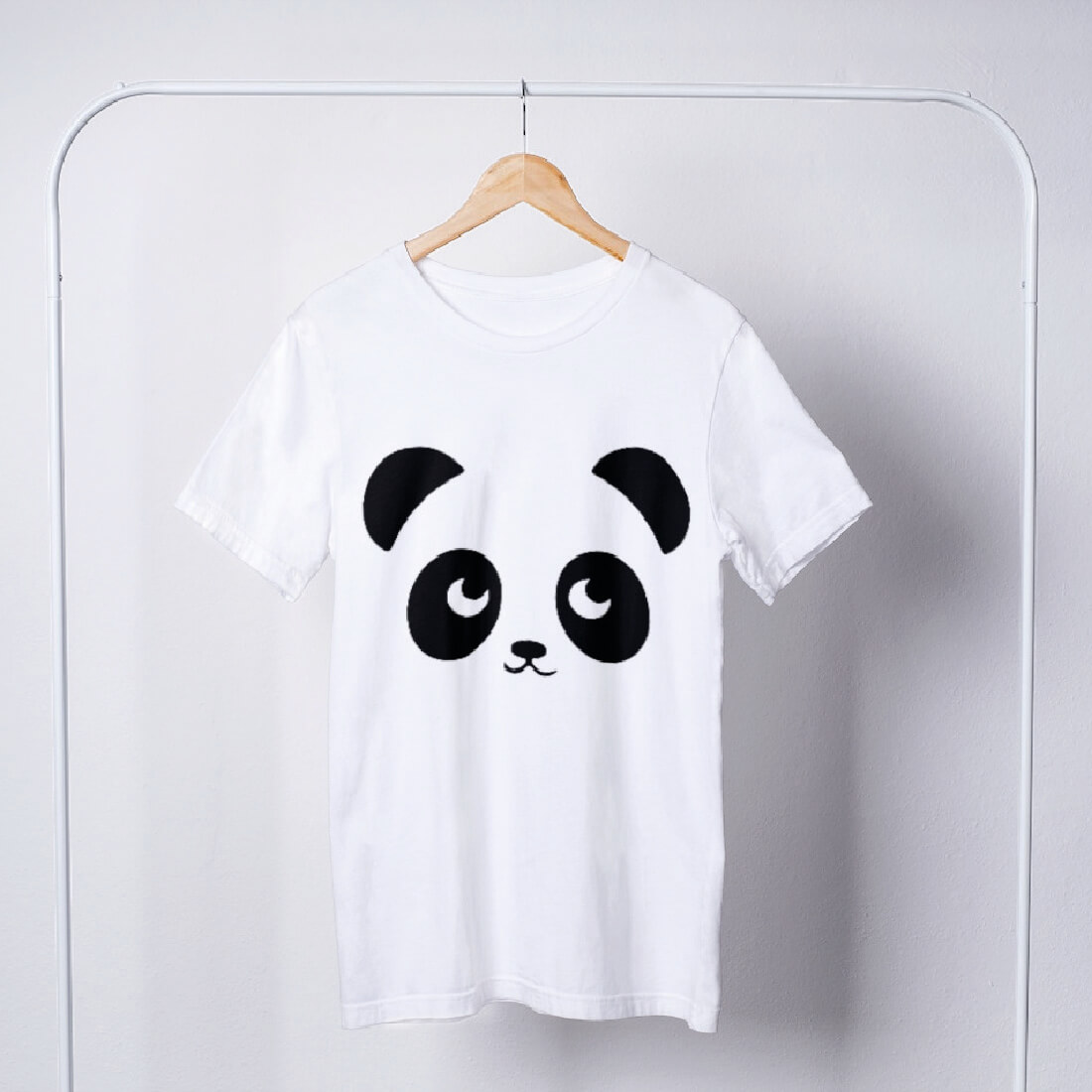 T-shirt Panda Face Design Graphics preview image.