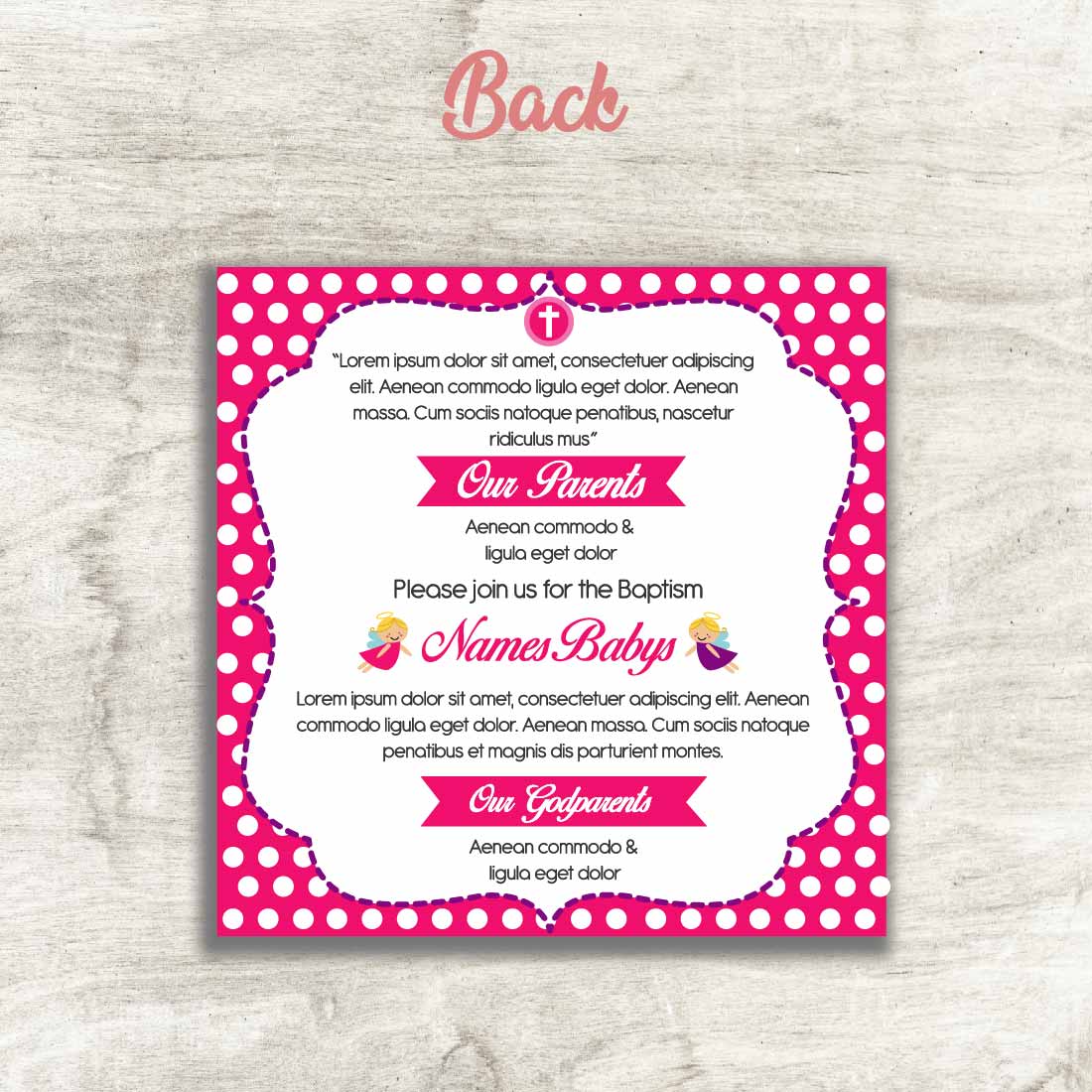 Baby Shower Invitation Design preview image.