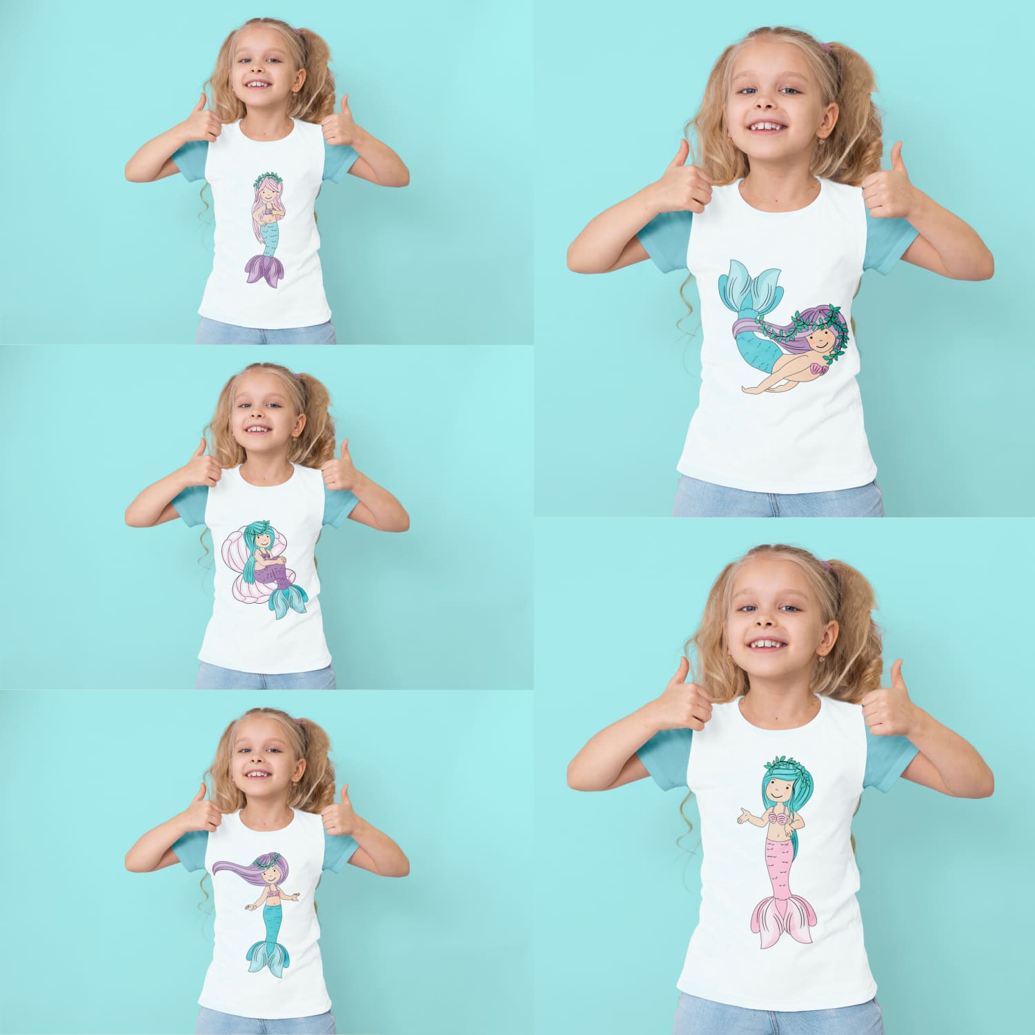 the little mermaid svg t-shirt design cover.