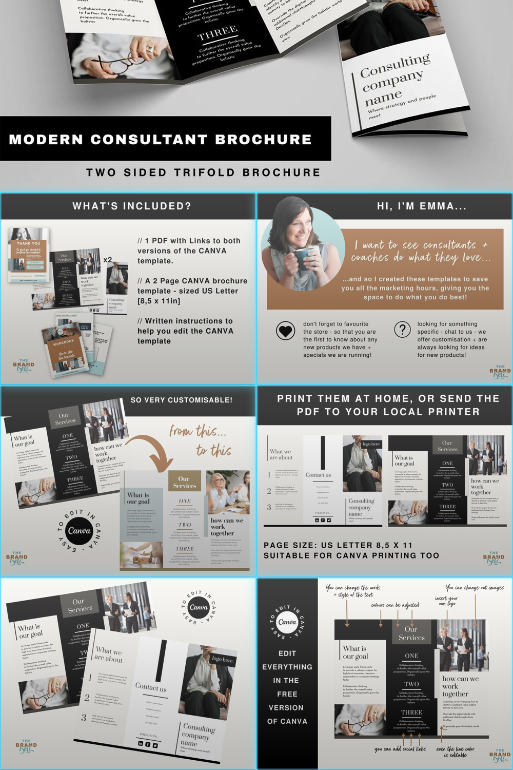 the modern consultants trifold marketing pinterest 1000 1500 211