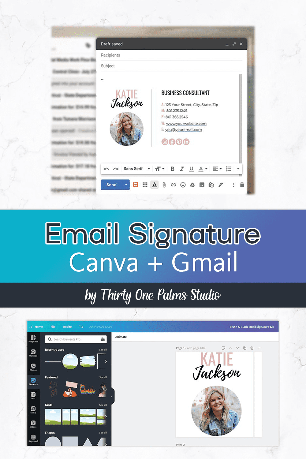 Image collection of adorable email design template.