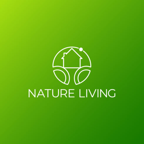 Nature Home Logo Template cover image.