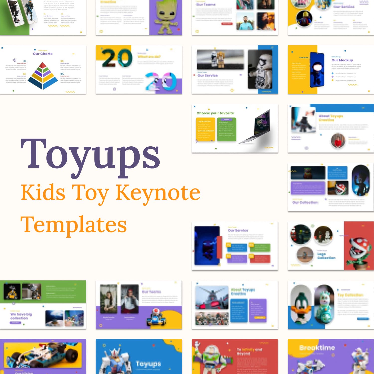 Toyups - Kids Toy Keynote Templates.