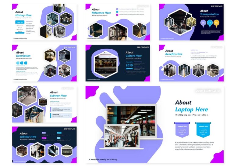 Transport PowerPoint Template – MasterBundles