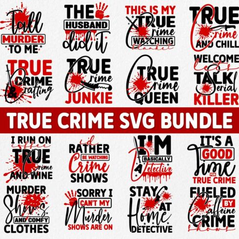 True Crime SVG Bundle cover image.