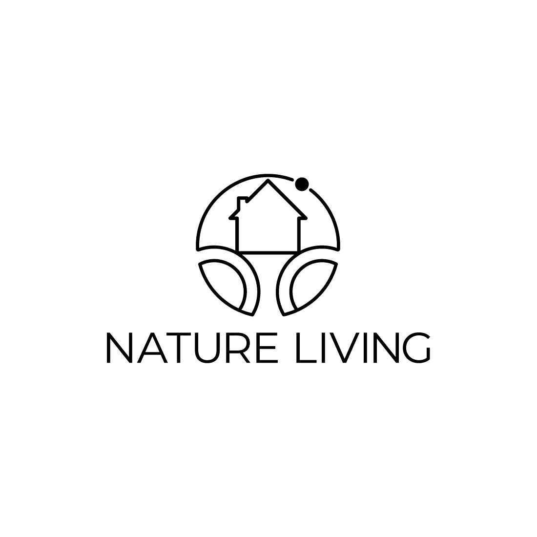 Nature Home Logo Design preview image.