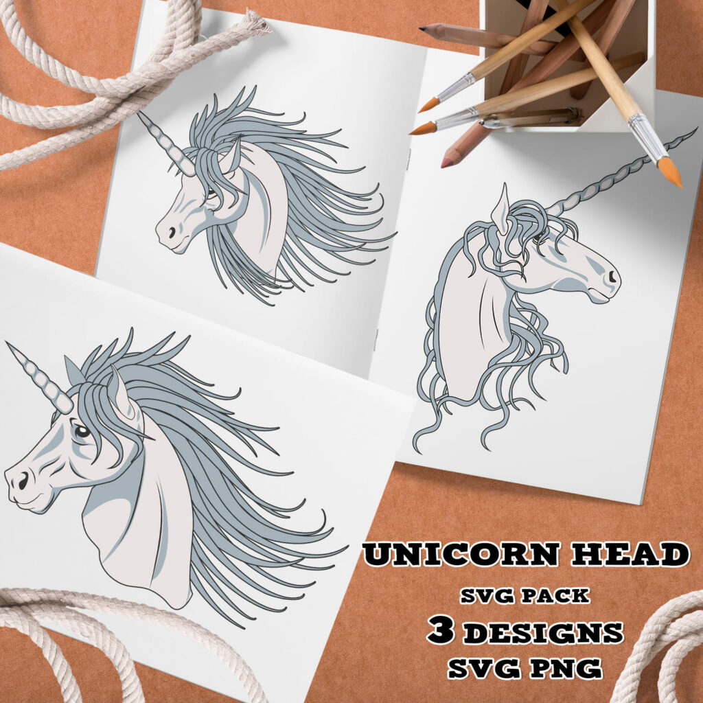 Unicorn Head SVG MasterBundles Unicorn head svg masterbundles