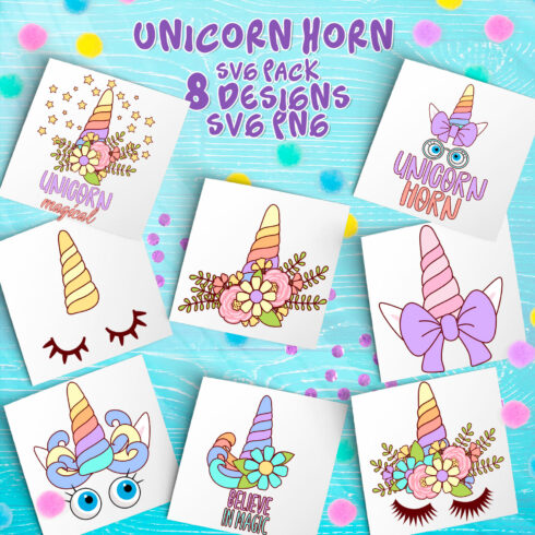 Unicorn Horn SVG - main image preview.