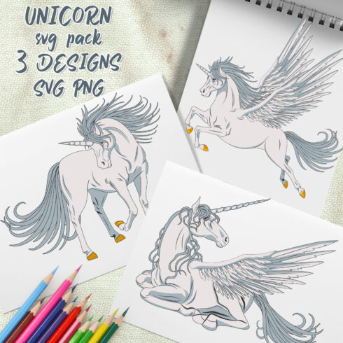 Unicorn SVG - main image preview.