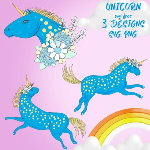 Unicorn SVG Free - main image preview.