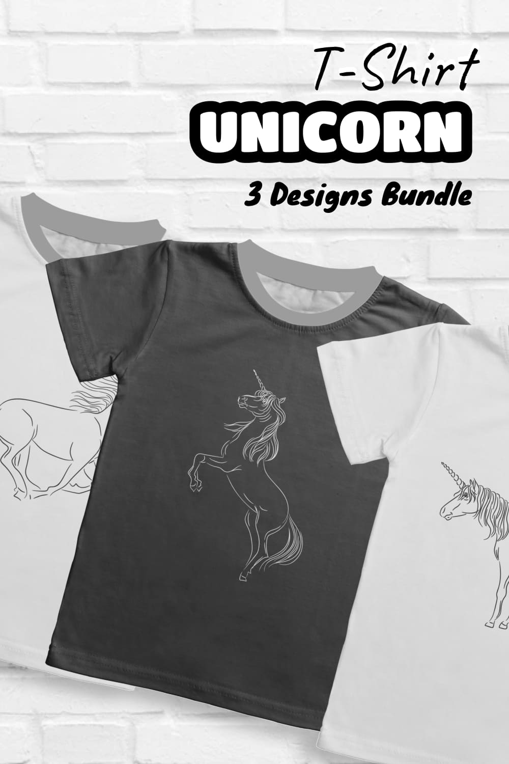 Unicorn T-shirt Designs Bundle - Pinterest.