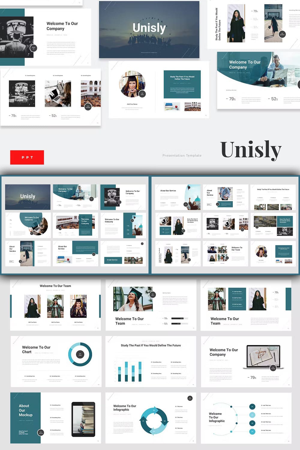 Unisly - University Education PowerPoint Template - Pinterest.