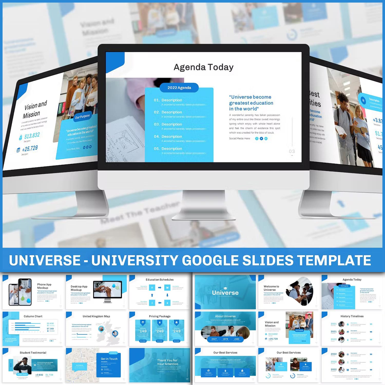 Universe - University Google Slide Template.