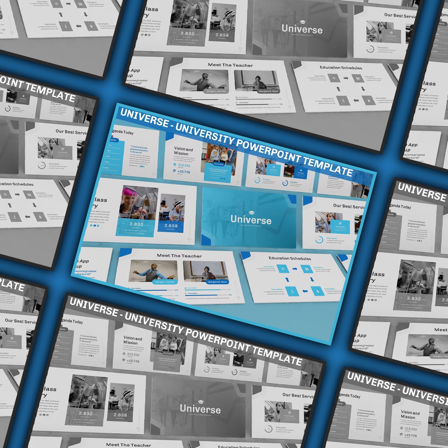 Universe University Powerpoint Template created by SlideFactory.