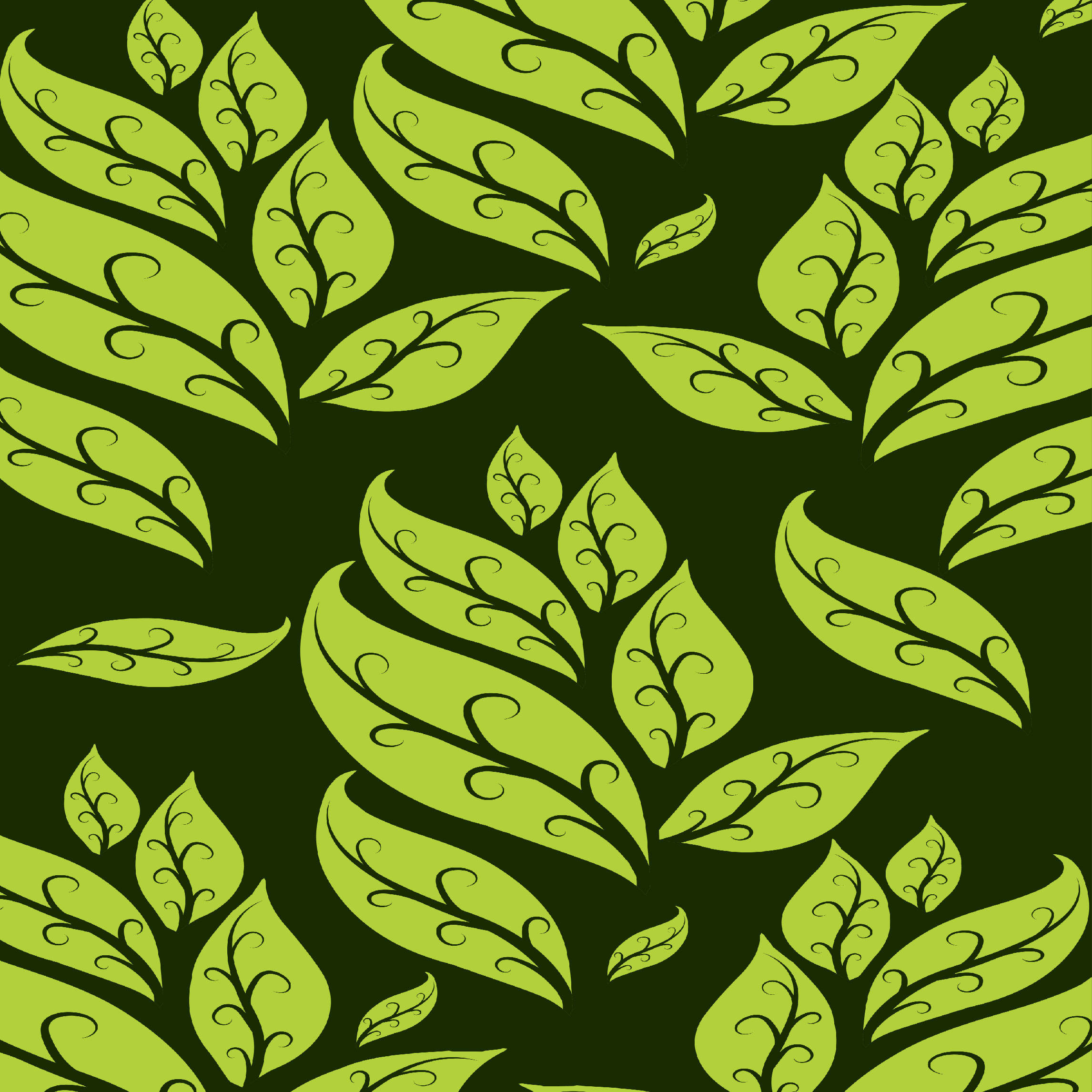 Nature Green Leaves Design Patterns facebook image.