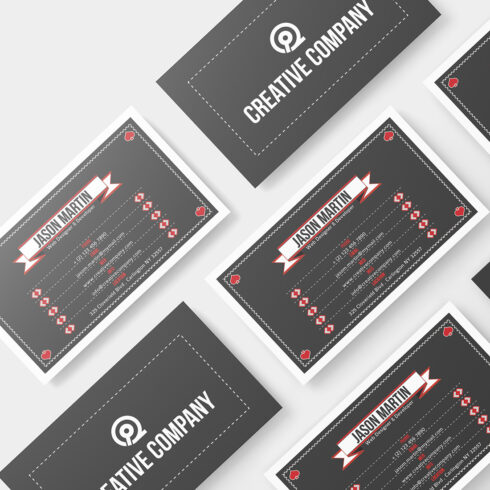 Simple Retro Style Business Card V01 cover image.