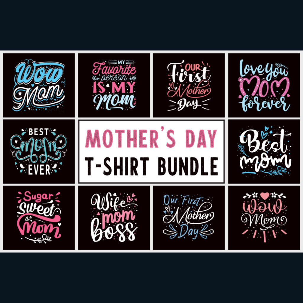 Mother s Day T-Shirt Design SVG Bundle 4 - MasterBundles