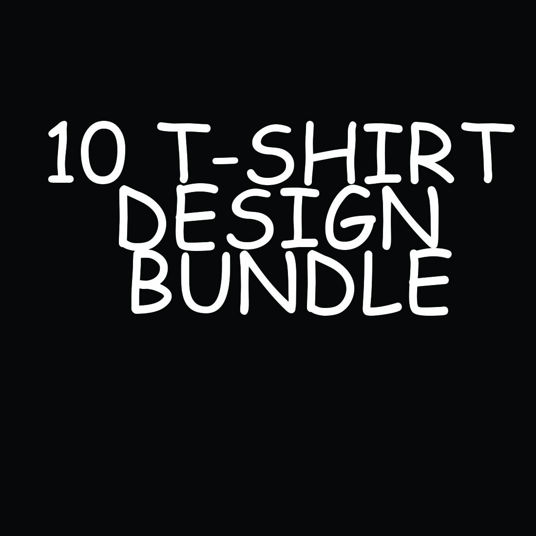 T-shirt Typographic Design Bundle cover image.