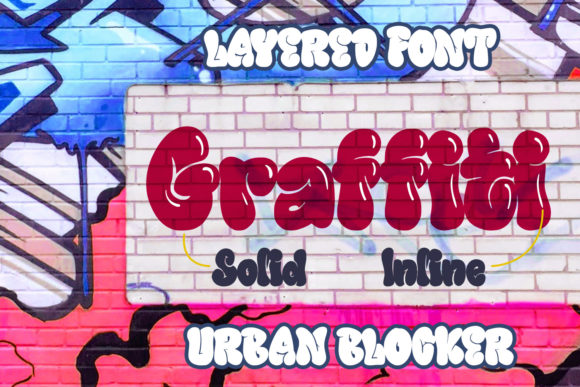 Red "Graffiti" lettering in graffiti font on a graffiti background.