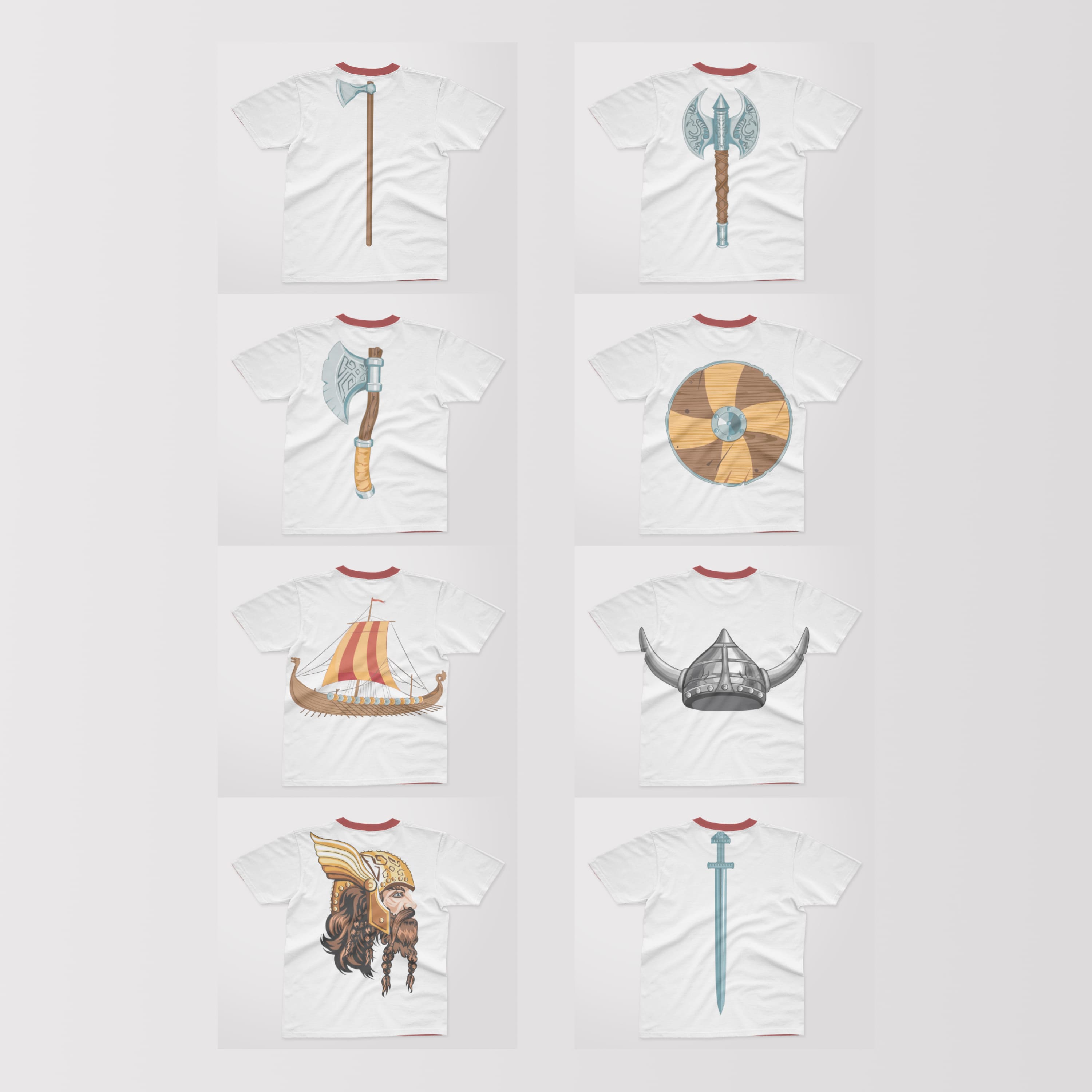 Viking SVG T-shirt Designs Bundle cover.