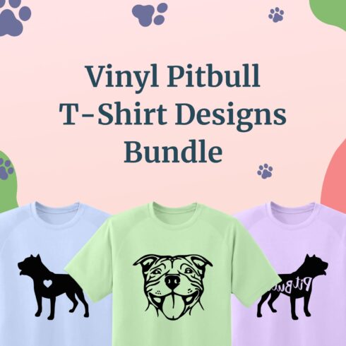 vinyl pitbull SVG T-shirt Designs Bundle.