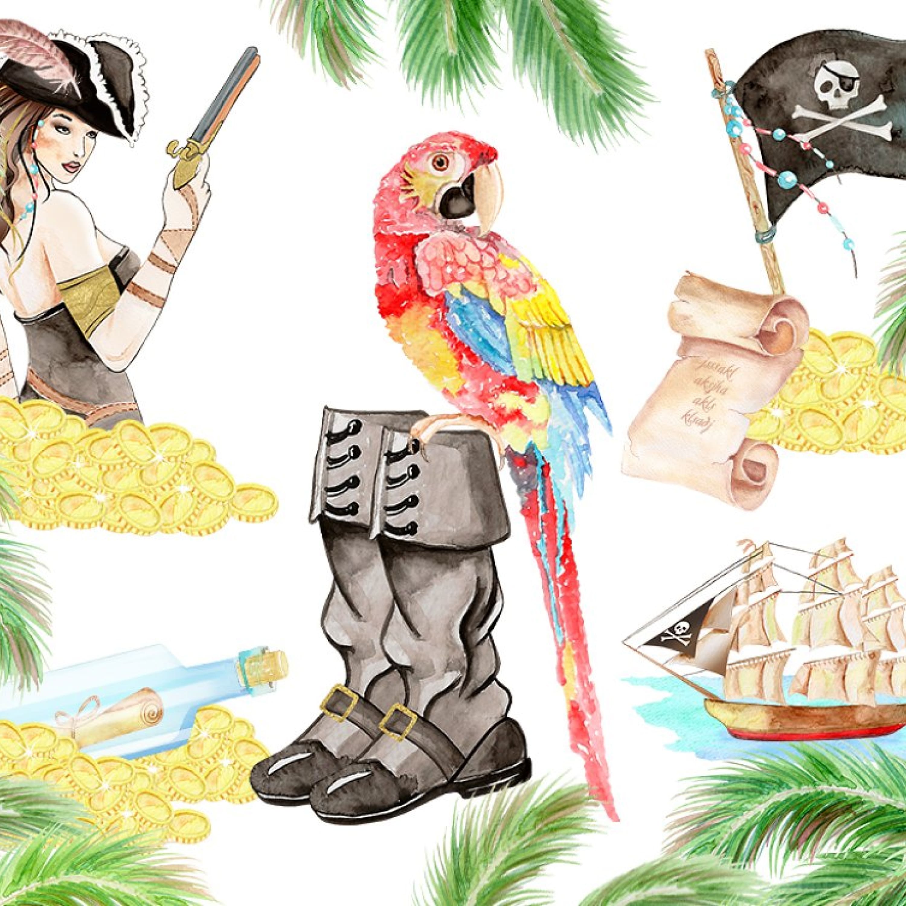 Watercolor Sexy Pirates cover.