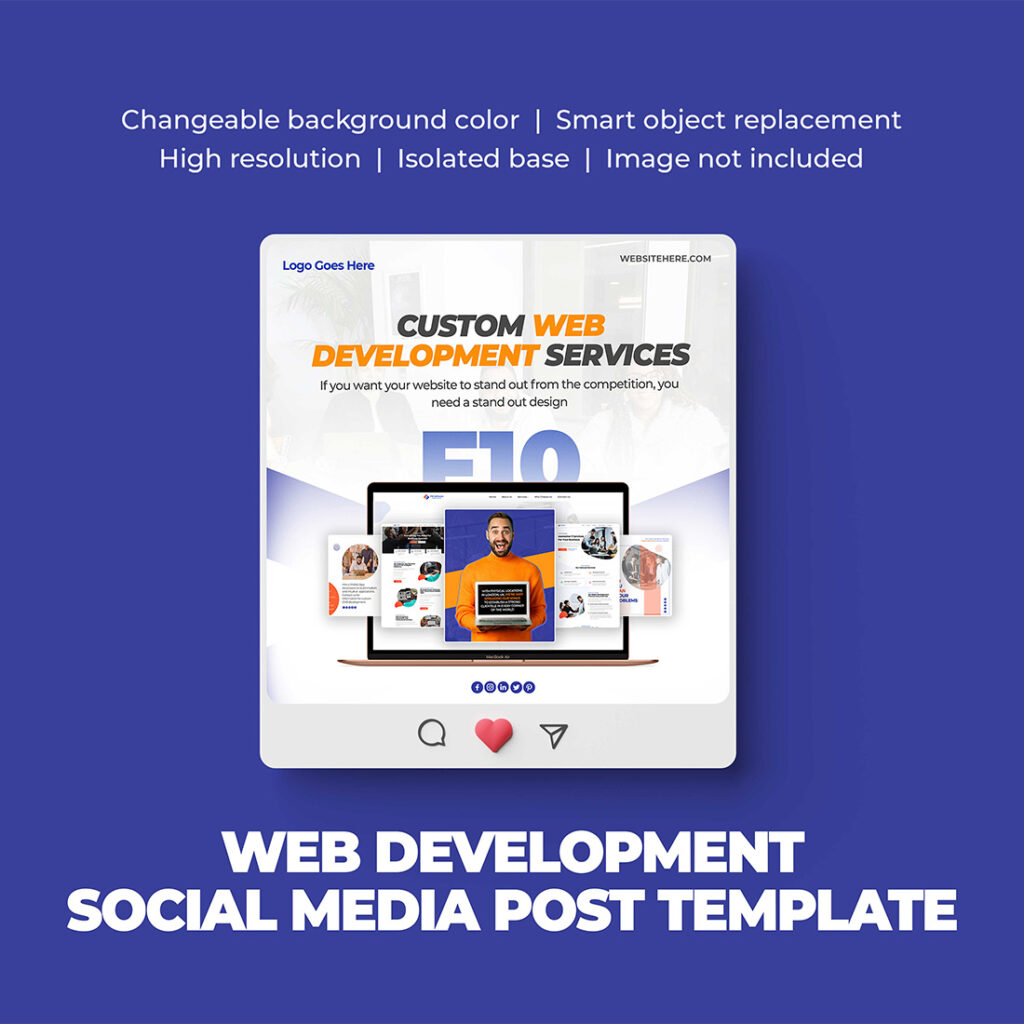Web Development Social Media Post Template In just $5 - MasterBundles