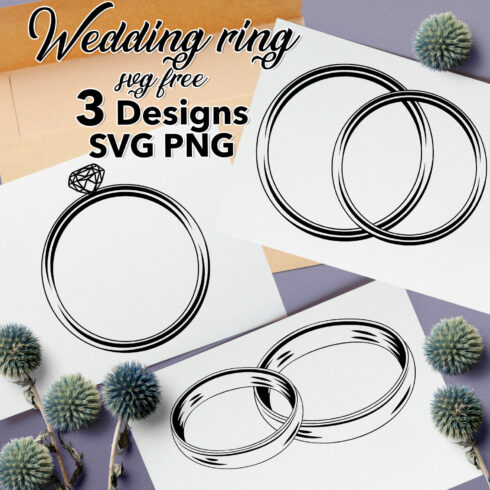 Wedding Ring SVG Free - main image preview.
