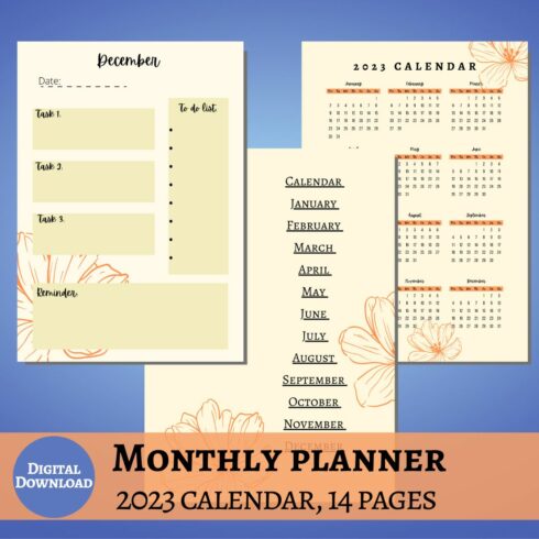 Images with weekly planner.