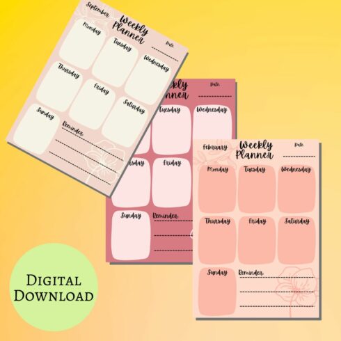 Printable Weekly Planner - MasterBundles