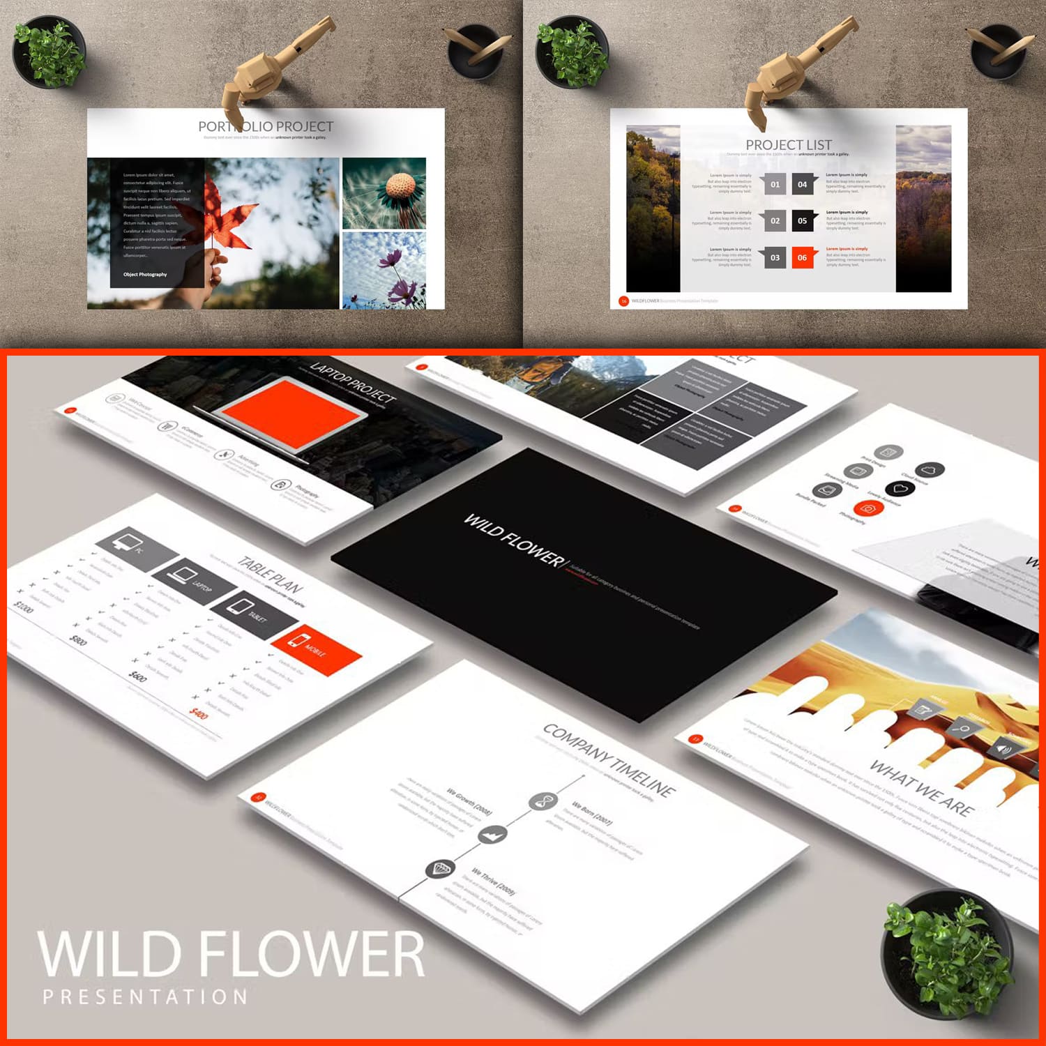 Wild Flower Powerpoint created by Artmonk.