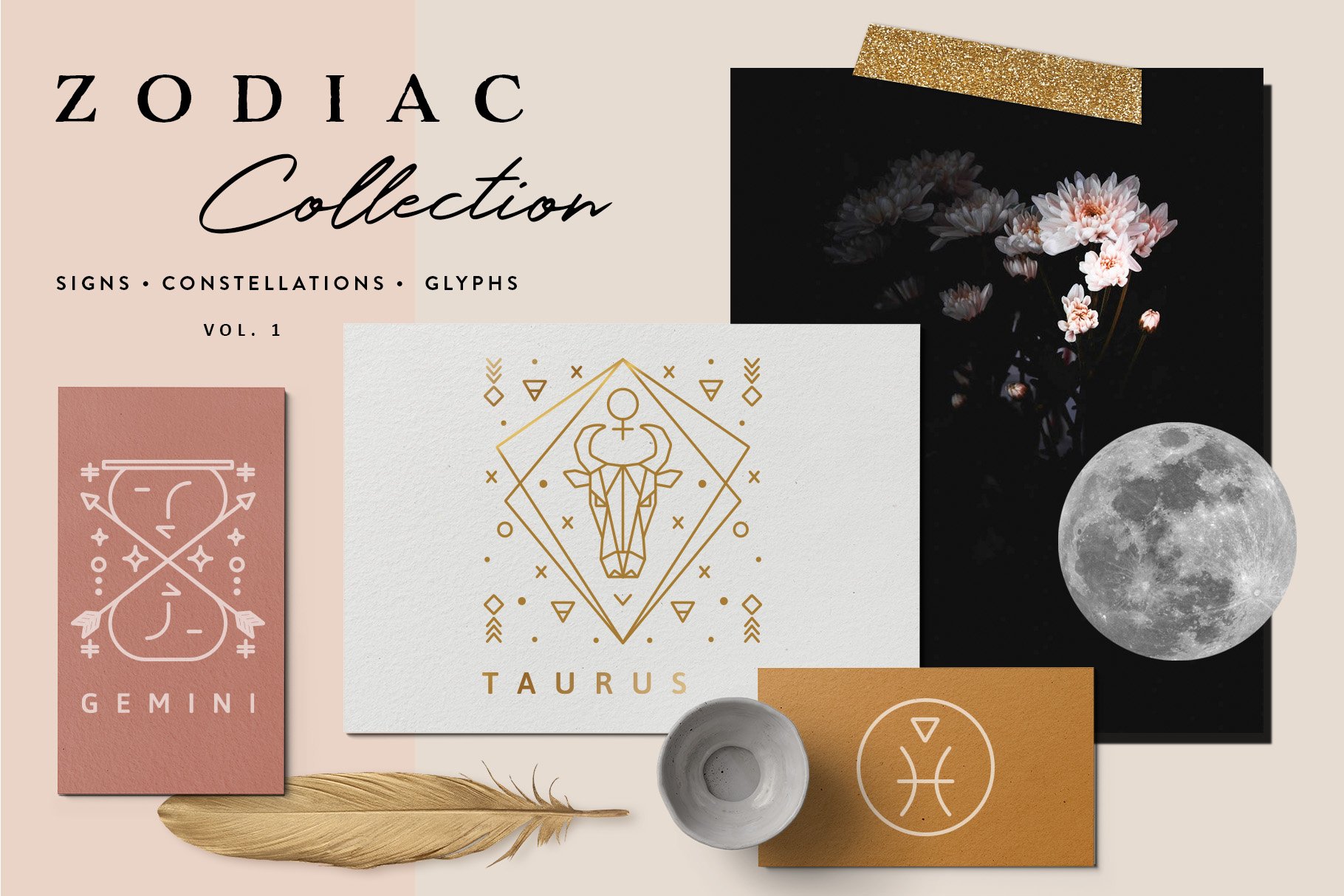 Luxury zodiac collection for the different purposes.