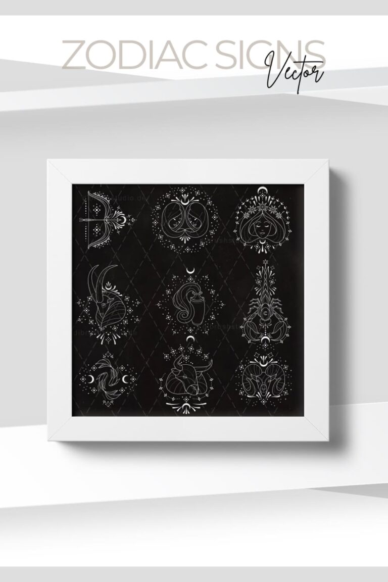 Zodic Signs Vector Design Zodiac Signs - Vector & Clip Art – MasterBundles