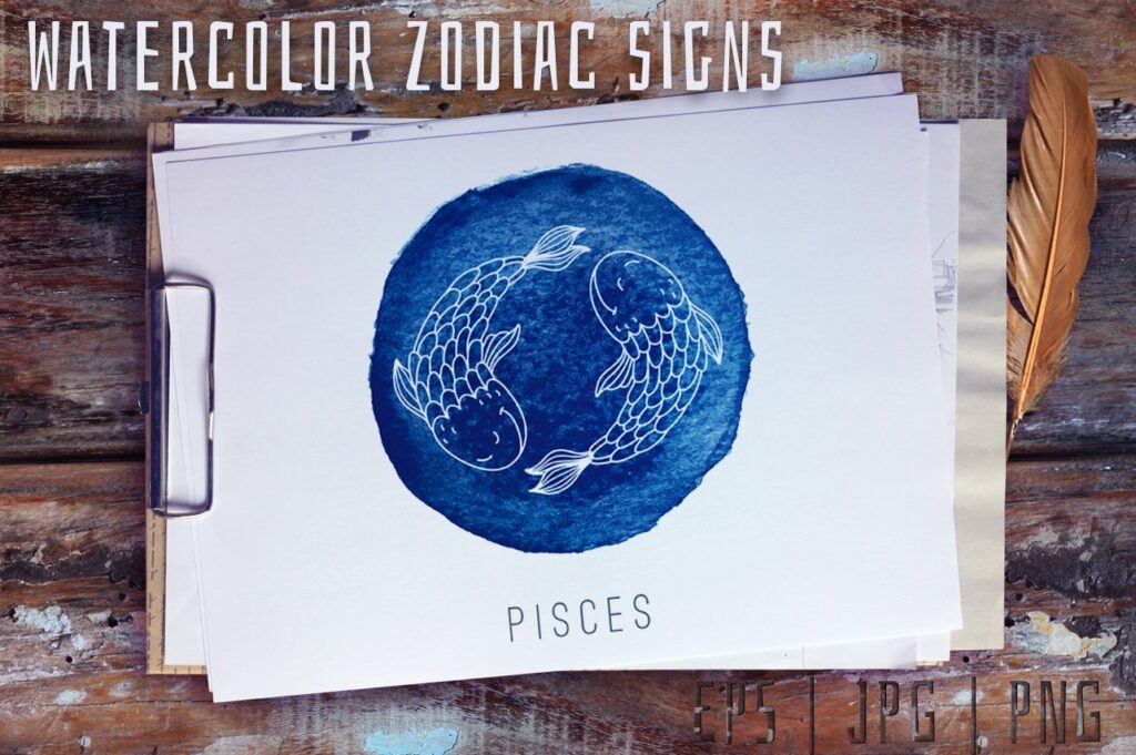 Watercolor Zodiac Signs MasterBundles