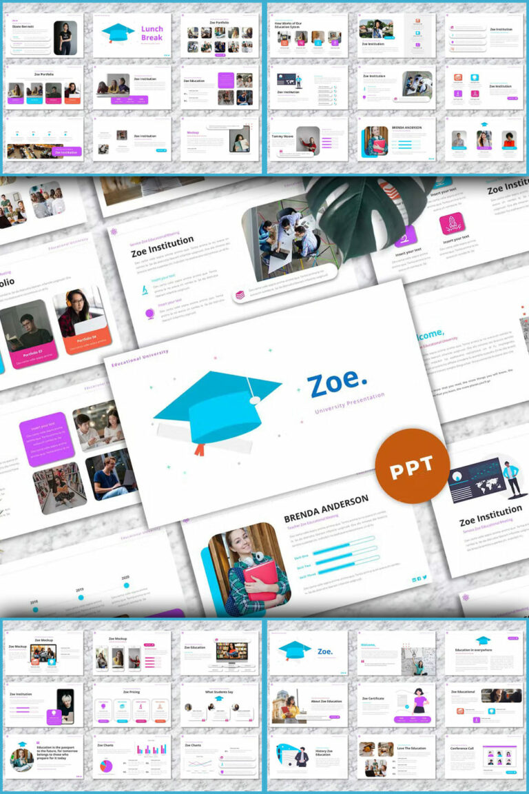 Zoe - University Powerpoint Templates – MasterBundles