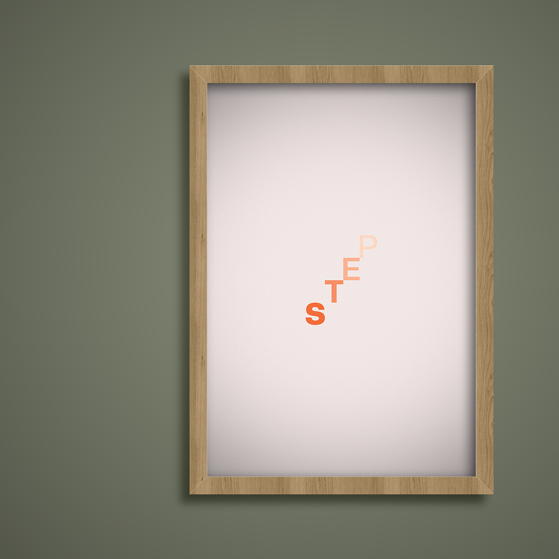 Minimalistic Positive Poster - photo frame preview.